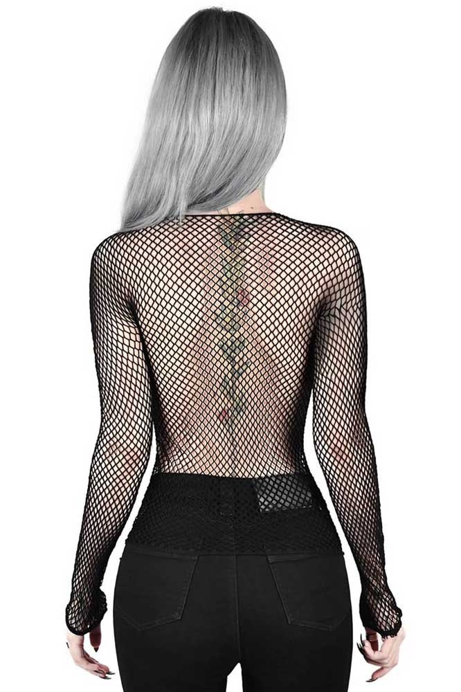Hellrazor Fishnet Top baksida