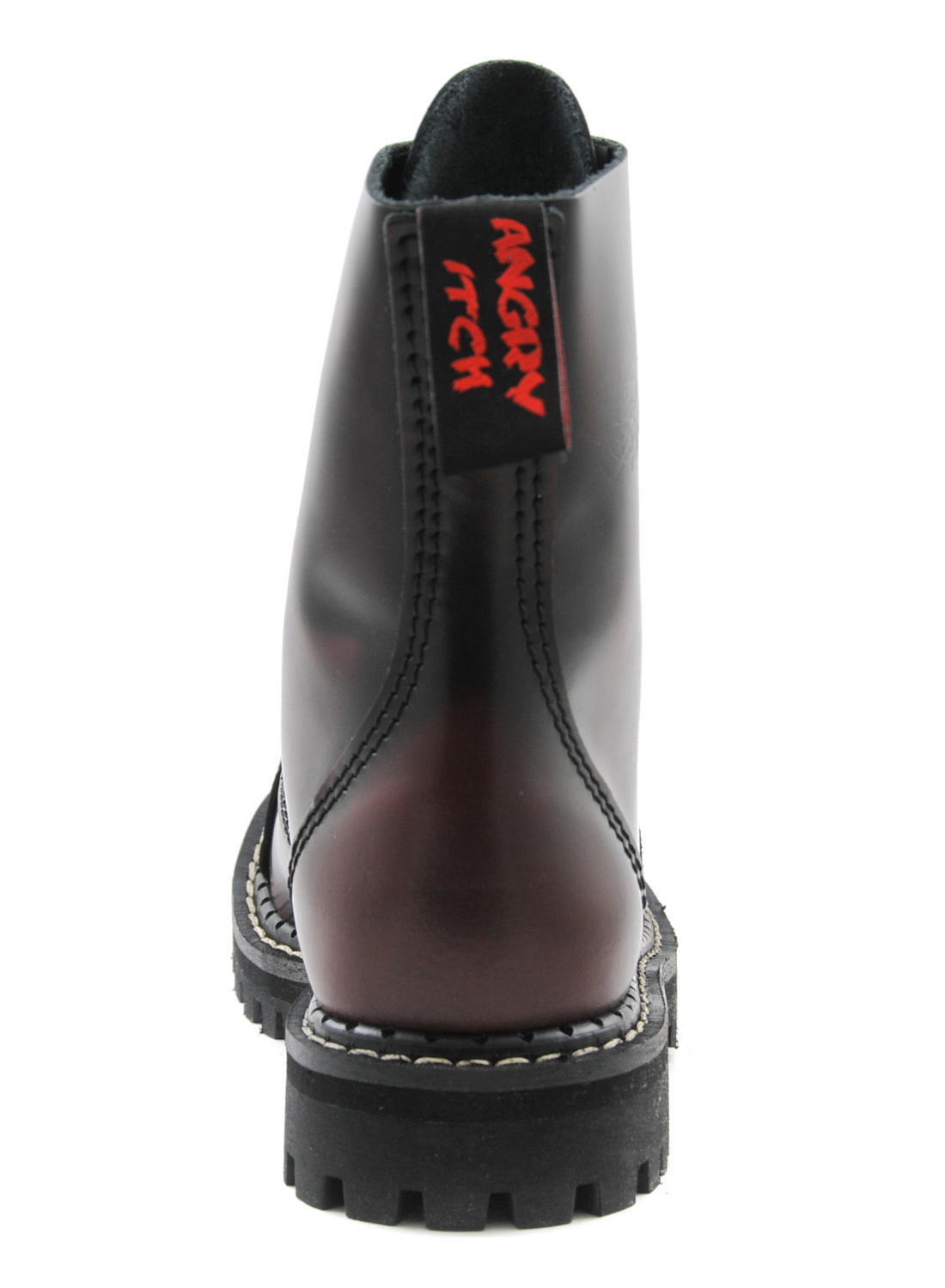 8 Eye Steel Toe Boots Leather Burgundy — изображение 3