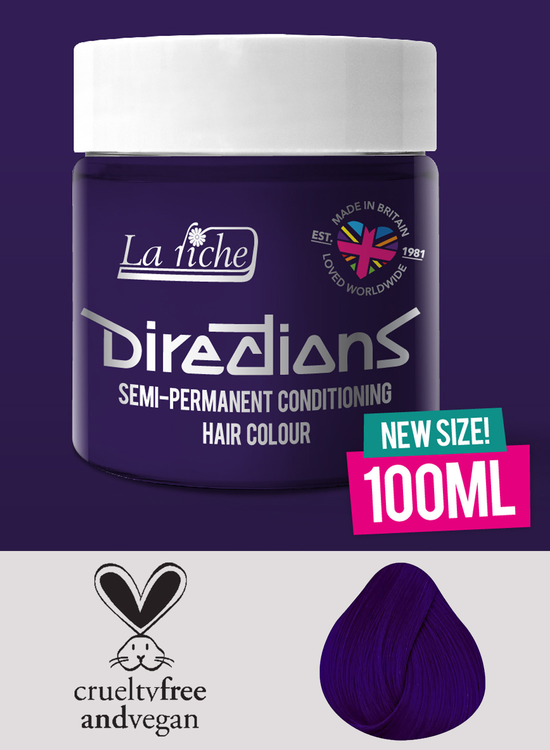 Directions Hair Colour Deep Purple