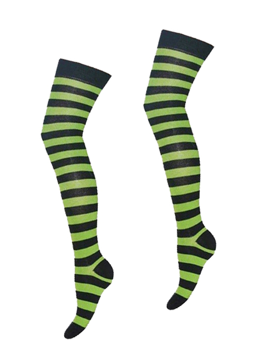 Ok Stripe Socks Black/Neon Green
