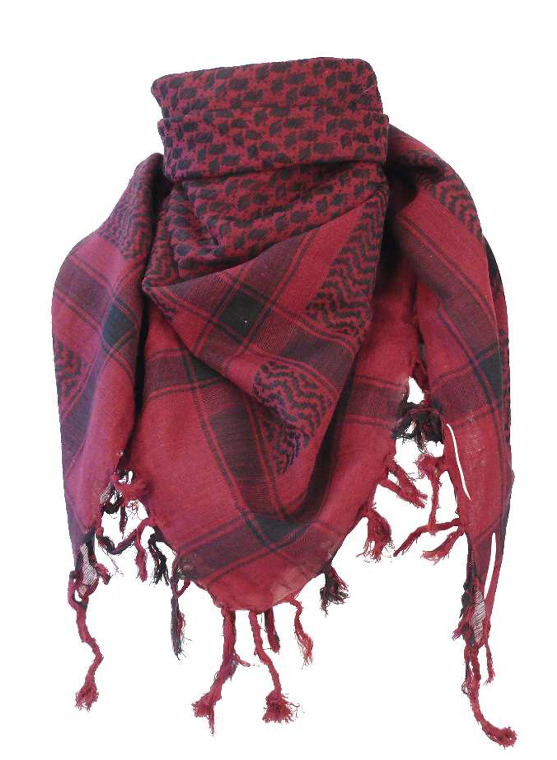 Keffiyeh Bordeaux and Black