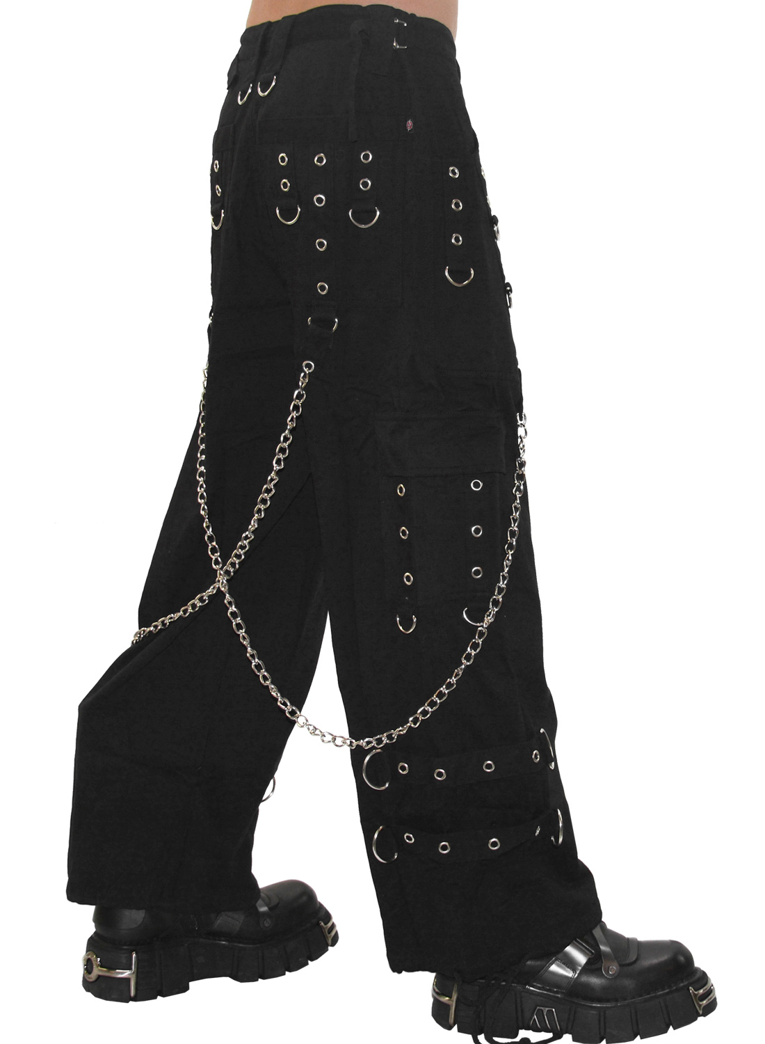 Metal Edge Trousers Black