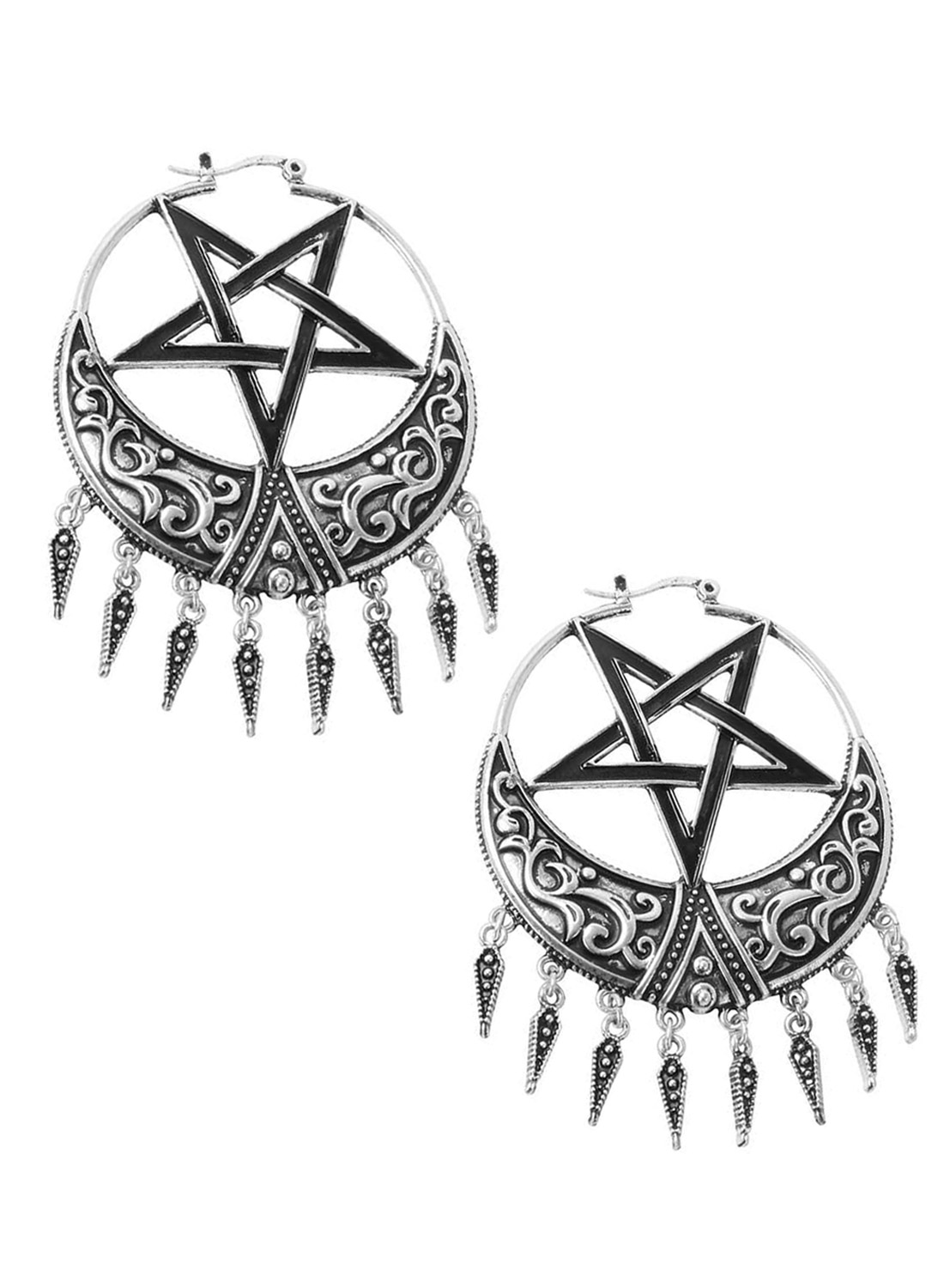 Killstar Ancestral Night Earrings Silver