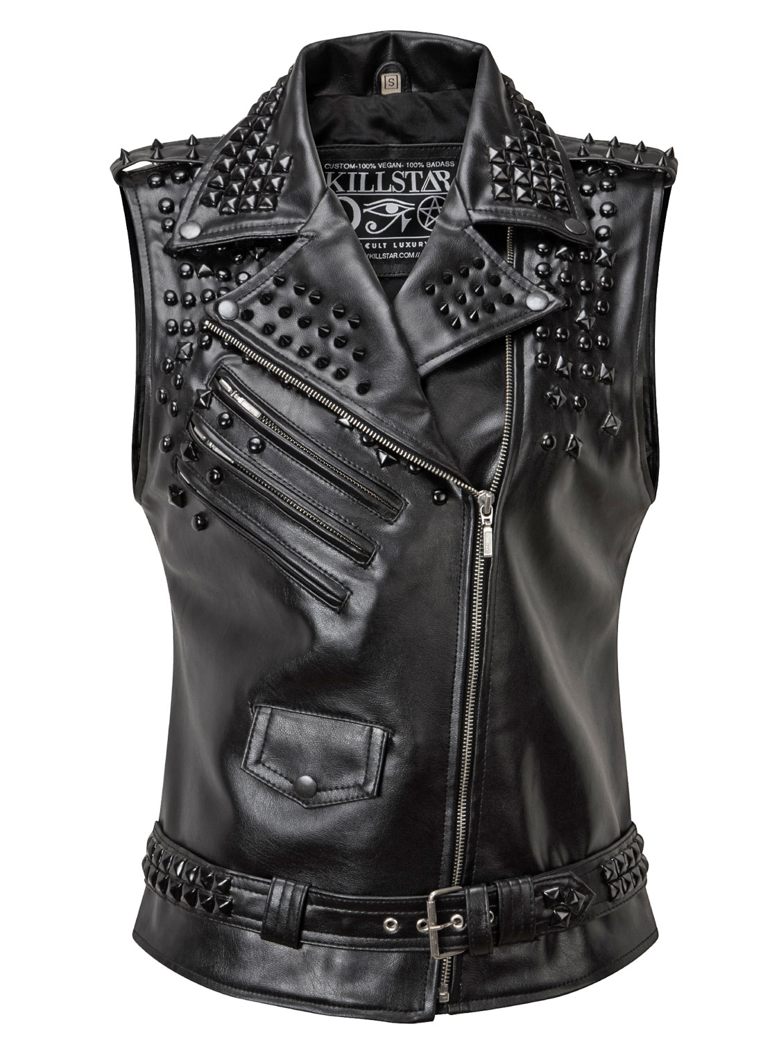 Doom Faux Leather Vest — изображение 4