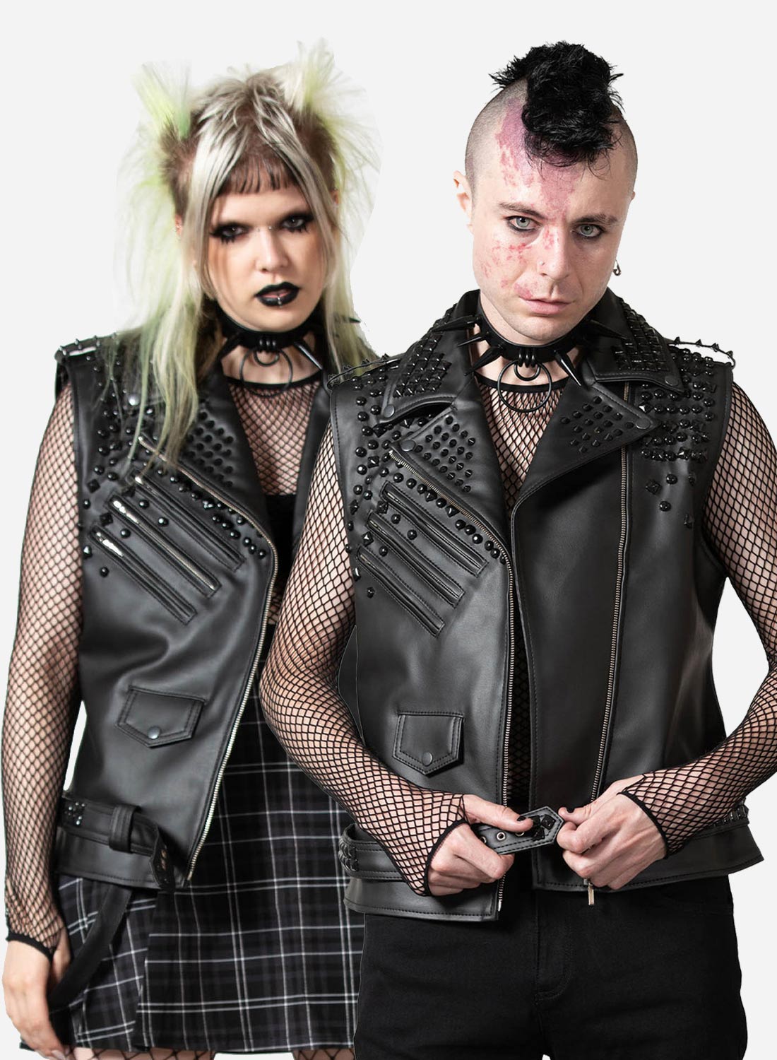 Doom Faux Leather Vest