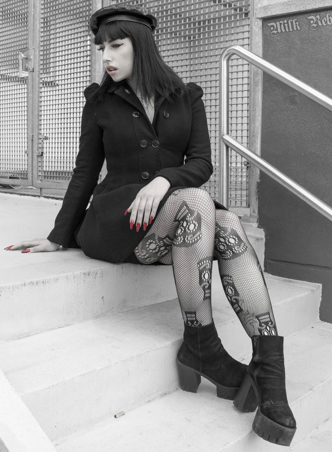 Candy Skull Net Tights — изображение 3