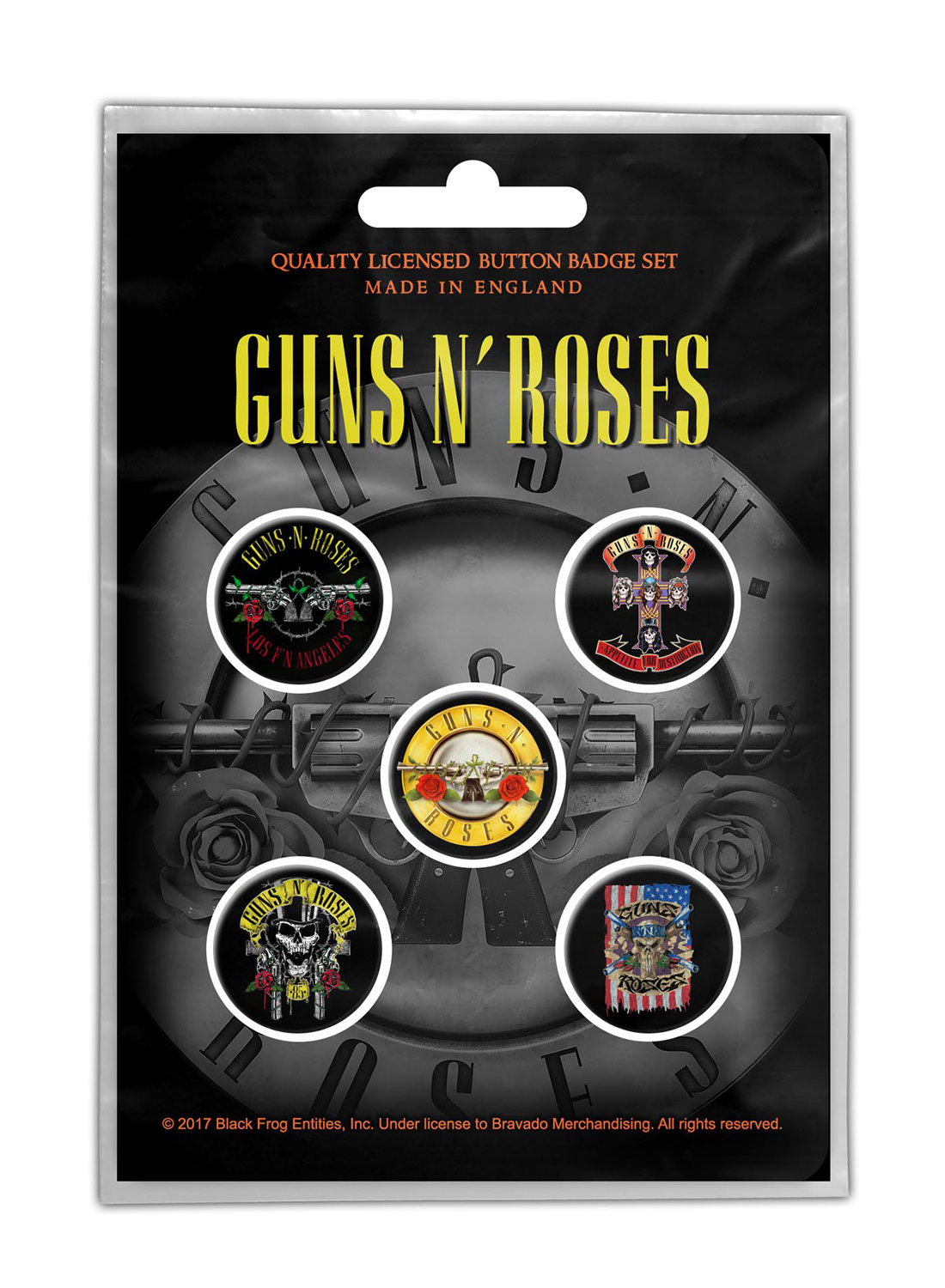Guns 'N' Roses Bullet Logo Badge Pack