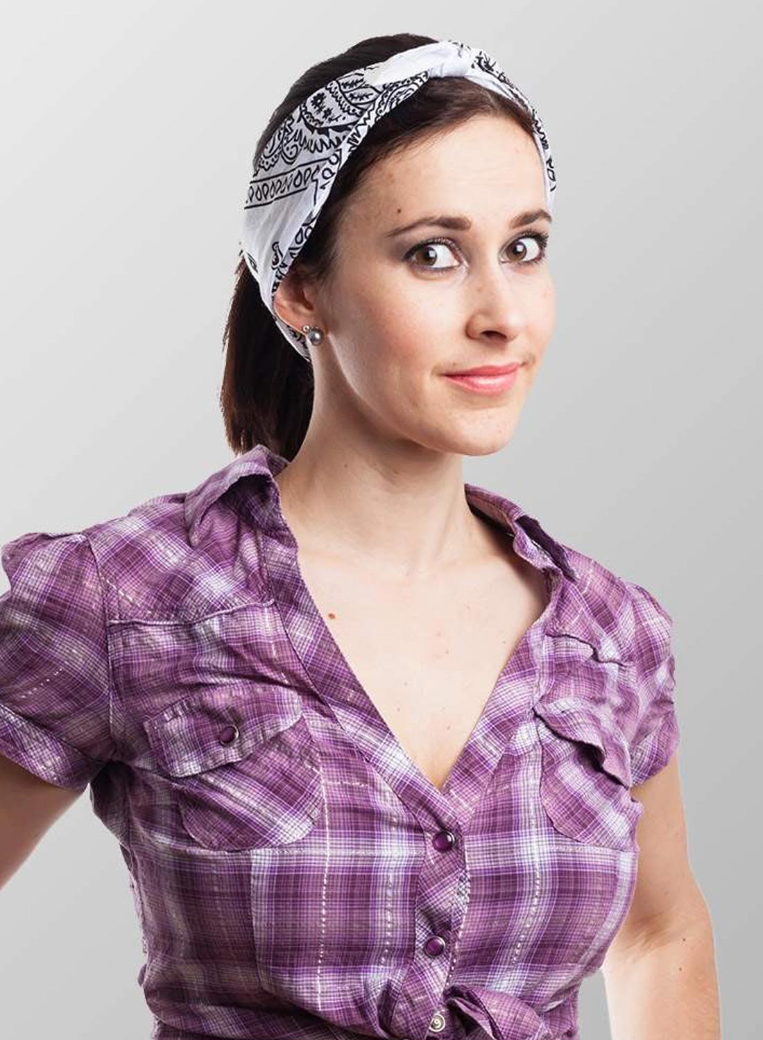 Paisley Bandana White