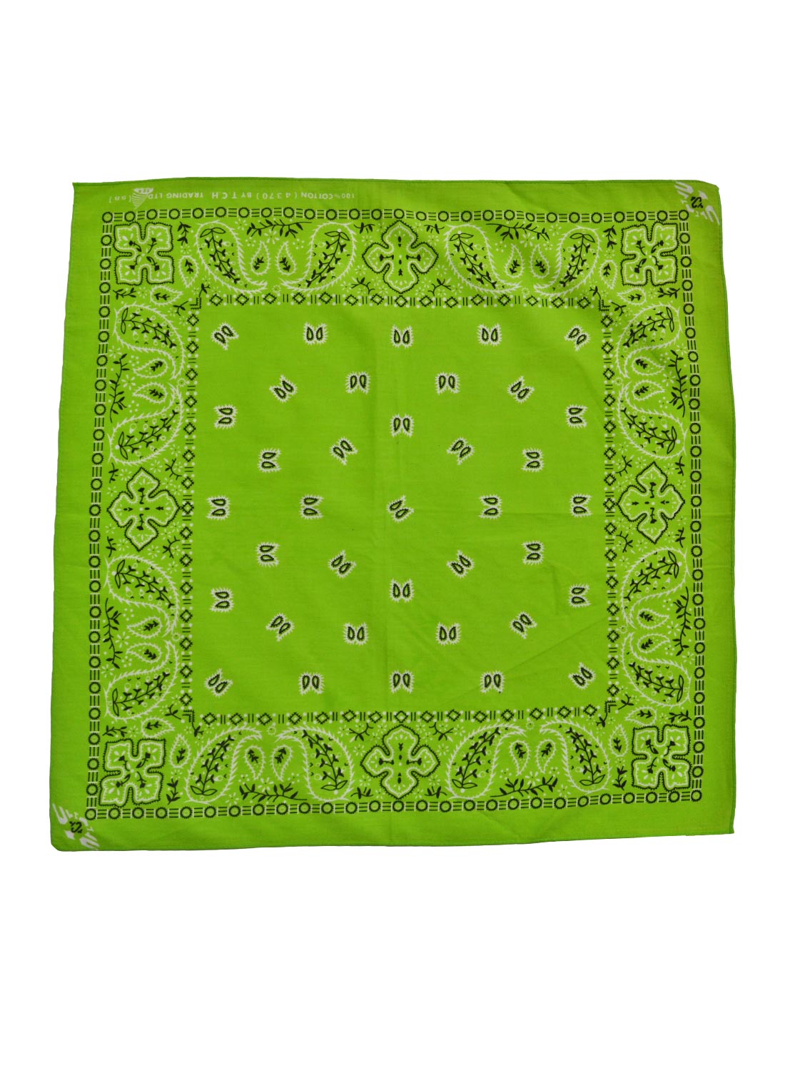 Paisley Bandana Lime Green