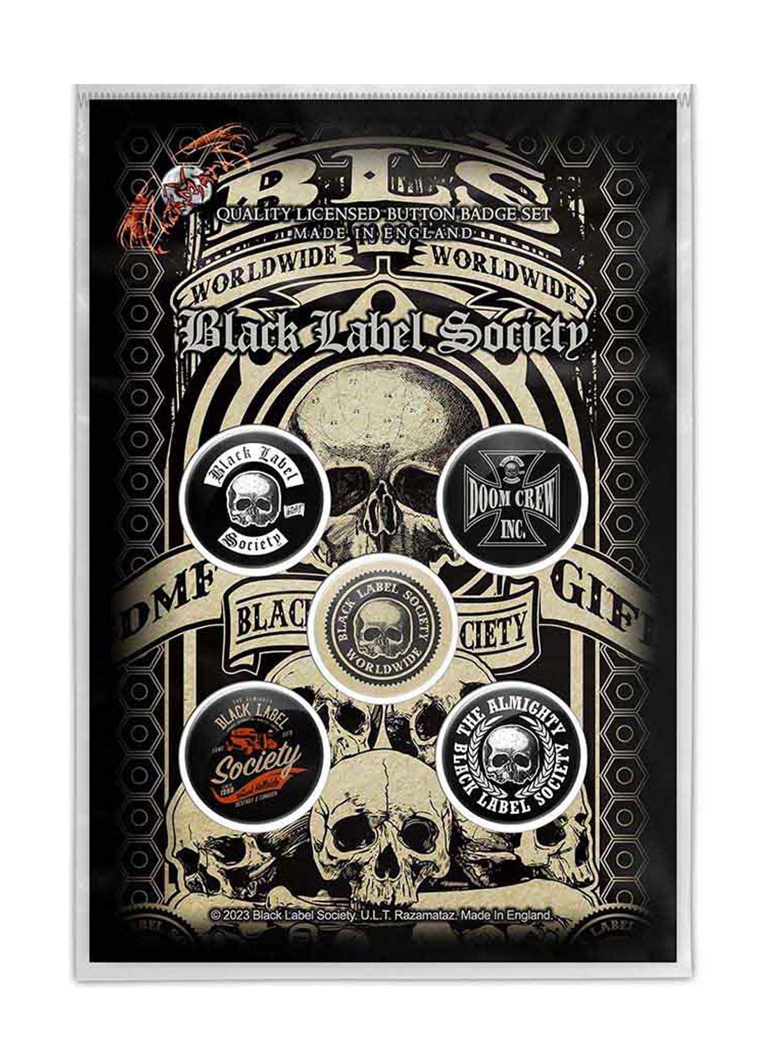 Black Label Society Badge Pack