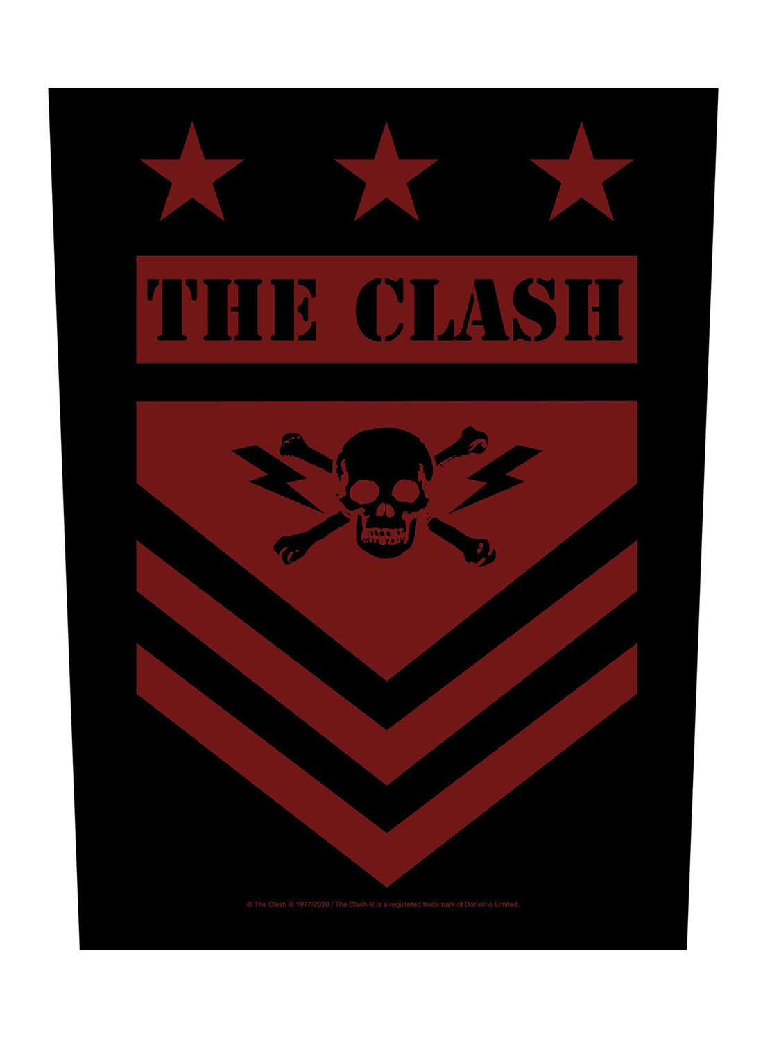 The Clash Military Shield Back Patch