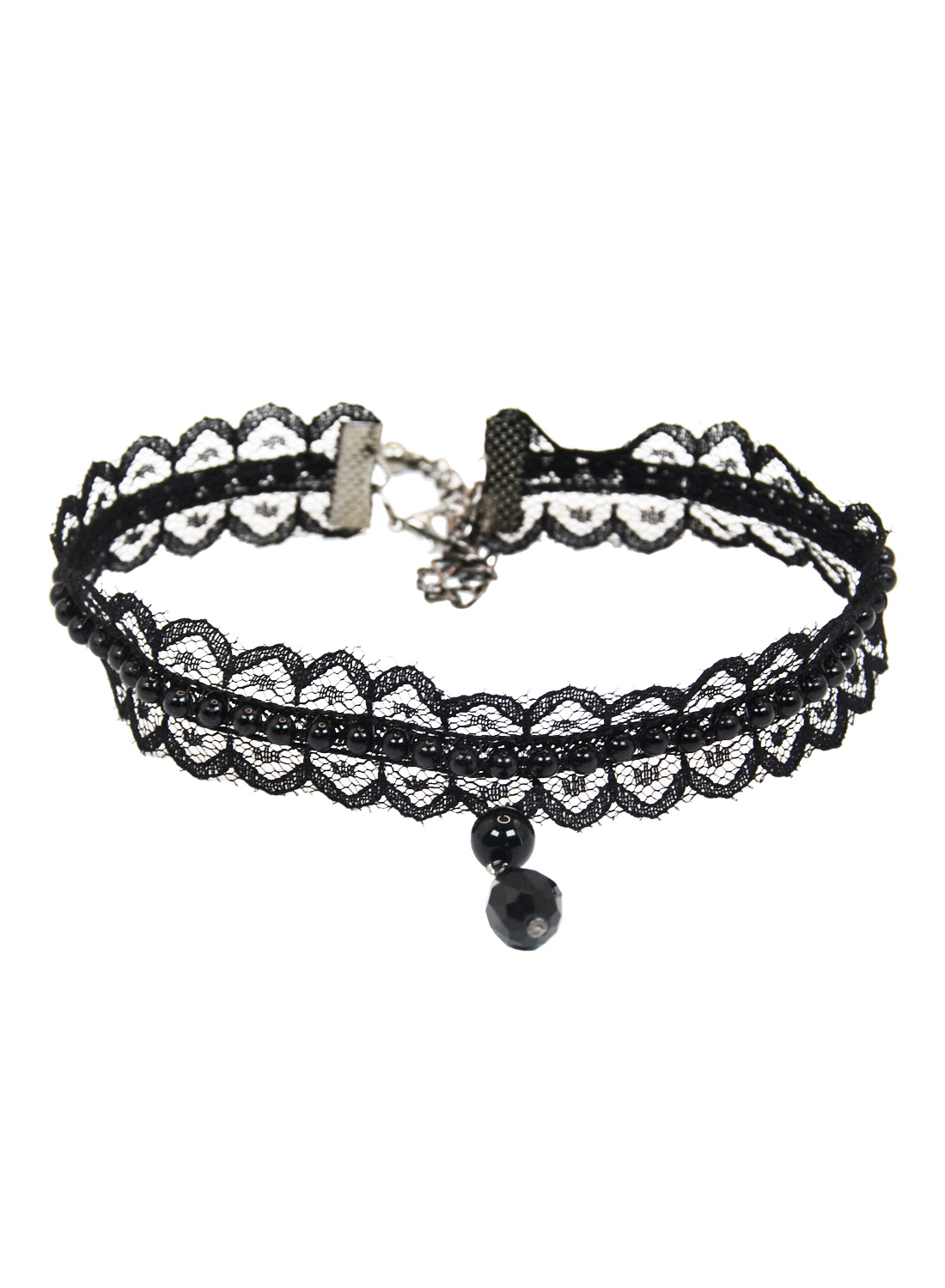 Black Tear Lace Choker