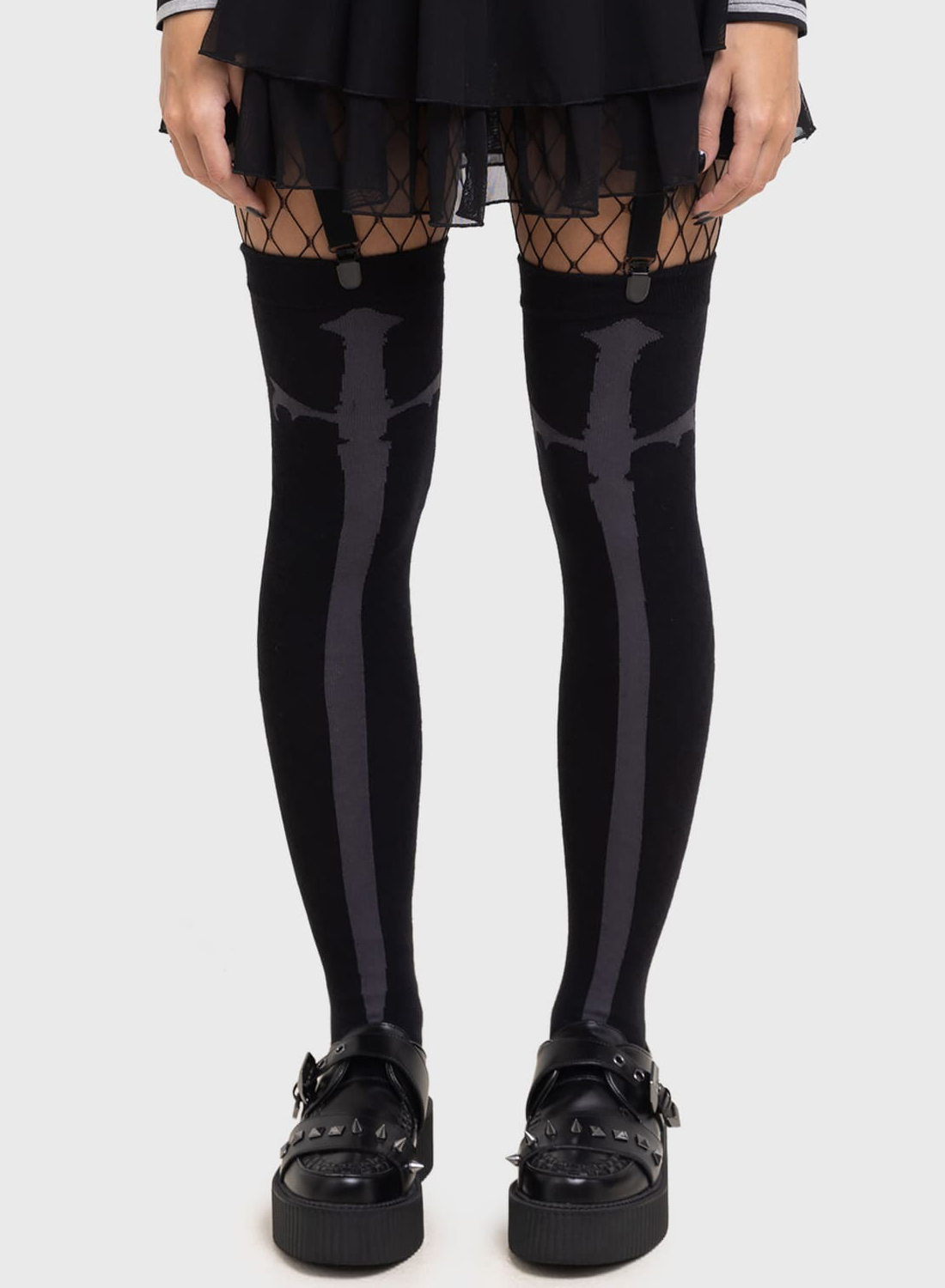 Killstar Swordstorm Knee High Socks