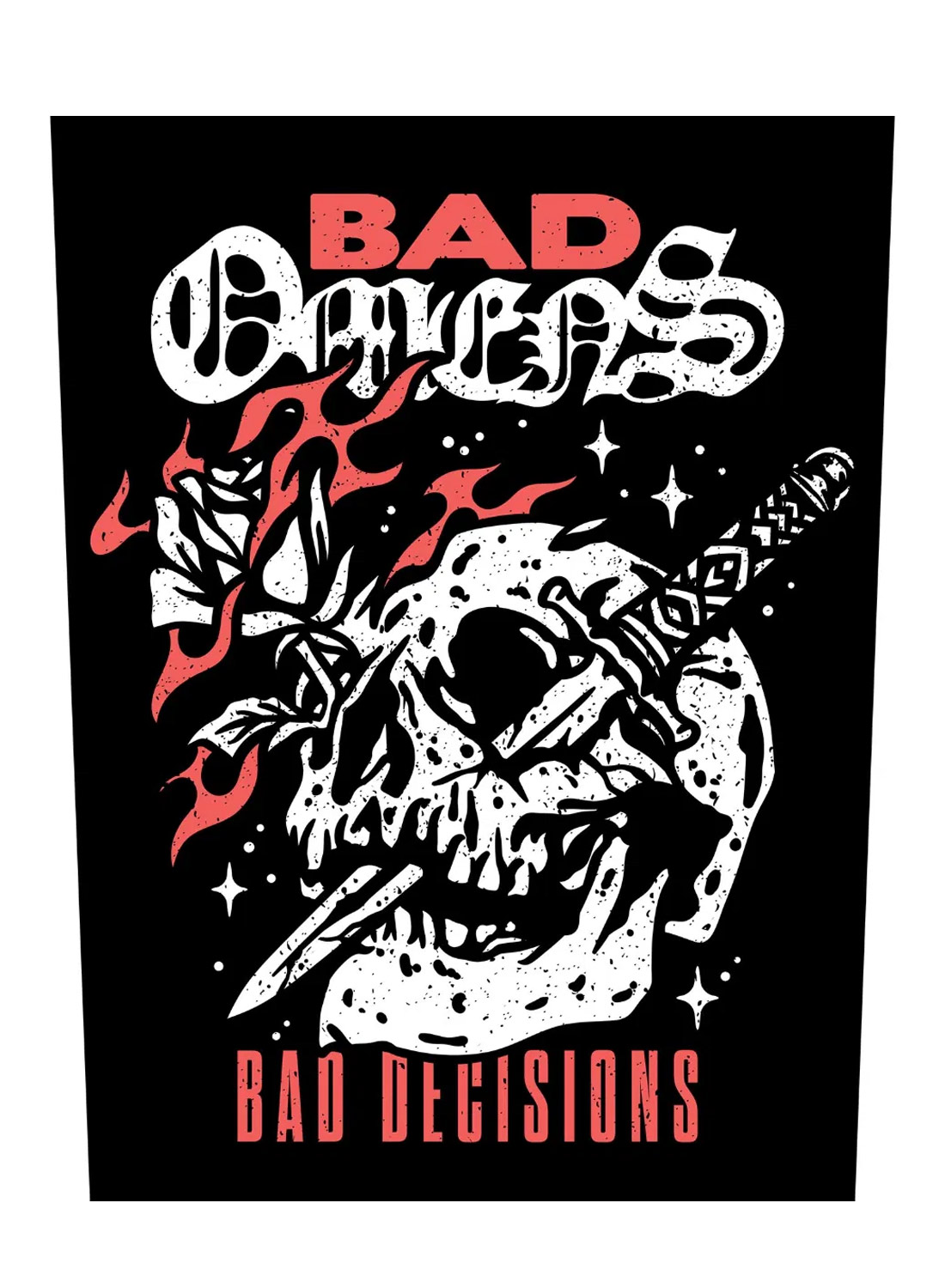Нашивка на спине Bad Omens Bad Decisions